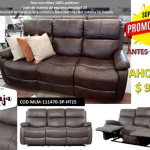 SILLON RECLINER TRES PLAZAS  COD. MLM-111470-3P-HT15