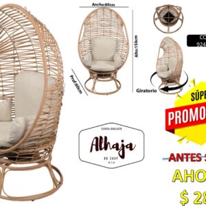 SILLA NIDO  CON BASE GIRATORIA ESTUAR