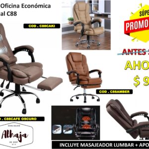 SILLA DE OFICINA ERGONOMICA GERENCIAL C88