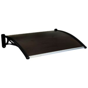 Alero Win-Door Café con Soporte Negro 70X105cm