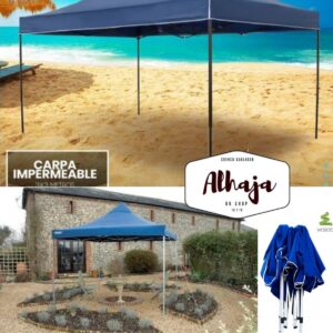 CARPA PLEGABLE 3X3 AZUL GAMA BAJA