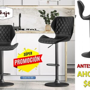 TABURETE BAR ANDER NEGRO BASE NEGRO