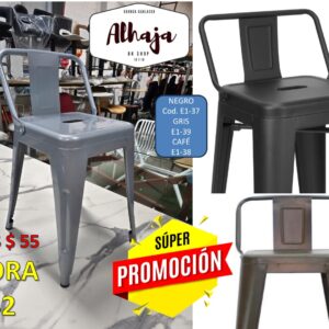 BANCO TOLIX 45 CM  IMPOR ALHAJA