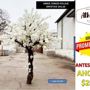 ARBOL ARTIFICIAL CEREZO BLANCO 2 X 1,50
