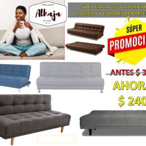SOFÁ CAMA 180X 105 CM  FABRICAMOS  EN COLORES DE SU PREFERENCIA