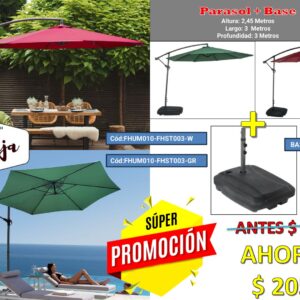 PARASOL BANANA + BASE PANAMA