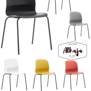 SILLA ONDARA PATA METAL  NEGRO