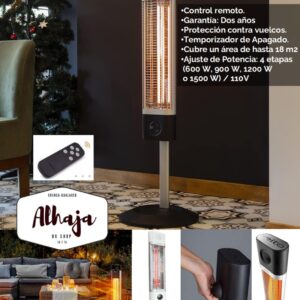 CALEFACTOR  INFRARROJO VEITO CH 1500