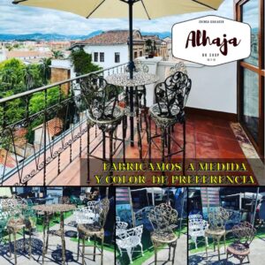 TABURETE FABRICADO EN HIERRO FUNDIDO