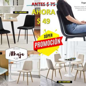 SILLA FLORA TAPIZADO EN GAMUZA