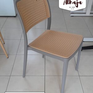 Silla NET GRISS  POPIPROPILENO 100% (PP) ,  asiento/espaldar en pvc tipo ratan