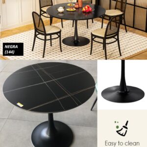 MESA COMEDOR  IMPOR PIEDRA SINTERIZADA 80 CM